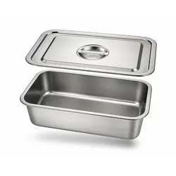 Tavă Gastronorm GN, capac inclus, inox, 39.5 x 29.5 x 10 cm, Uz Profesional HoReCa