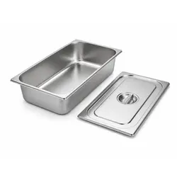 Tavă Gastronorm GN, capac inclus, inox, 53.5 x 33.5 x 9.5 cm, Uz Profesional HoReCa