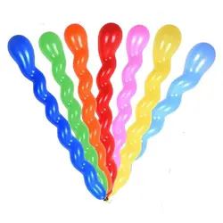 Set 10 Baloane din Latex Spiralate, Multicolor, Efect Vizual Inedit pentru Petreceri