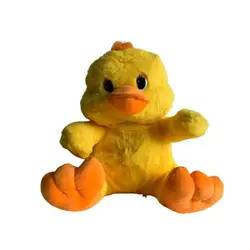 Rățușcă de Pluș cu Luminițe, Jucărie Senzorială și Somn Ușor, Material Extra-Fin