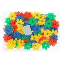 Set Joc de Construcție Interactiv tip Fulgi de Zăpadă, Multicolor, Model Creativ pentru Copii