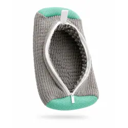 Sac Inteligent de Protecție pentru Spălat Pantofi Sport, Anti-Șoc și Anti-Zgomot, Culoare Gri-Turcoaz