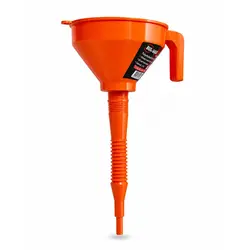 Pâlnie Industrială din Polietilenă (PE), Diametru 160 mm, Capacitate 1,2 Litri, Rezistentă la Ulei și Acizi, Portocalie