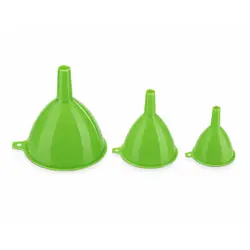 Set 3 Pâlnii Universale din Plastic Rezistent, Dimensiuni Diverse, Verde