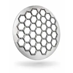 Formă Pelmeni și Colțunași tip Manti, Aluminiu Alimentar, 37 Celule Hexagonale, Diametru 28 cm