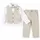 Costum elegant băiat bej 4 piese 5–8 ani set complet