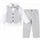 Costum elegant băiat gri 4 piese 5–8 ani set complet