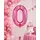Balon din folie de aluminiu, Cifra 0, Roz metalizat, înălțime 81 cm (32 inch)