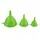 Set 3 Pâlnii Universale din Plastic Rezistent, Dimensiuni Diverse, Verde