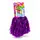 Set 2 Pompoane Majorete, Violet Metalizat, cu Mâner de Plastic Alb, Accesorii Petrecere și Sport