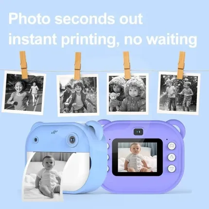 Aparat foto copii cu imprimare instant fără cerneală