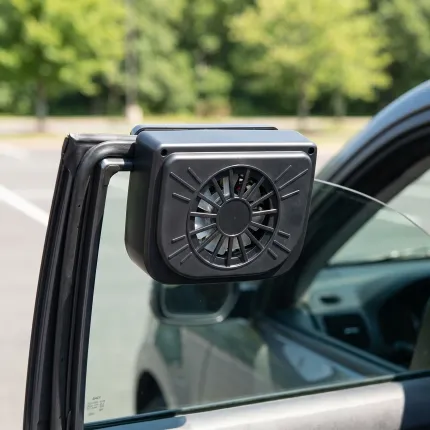 Ventilator Auto Solar Auto Cool pentru Geam Răcire Ecologică