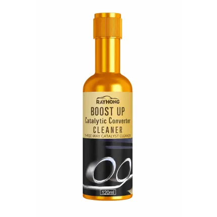 Soluție Profesională pentru Curățarea Convertorului Catalitic Auto RAYHONG Boost Up Catalytic Converter Cleaner, Aditiv Lichid Concentrat pentru Întreținerea Sistemului de Evacuare, 120 ml