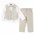 Costum elegant băiat bej 4 piese 5–8 ani set complet