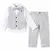 Costum elegant băiat gri 4 piese 5–8 ani set complet