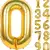 Set baloane cifre aurii 0–9 dimensiune mare
