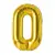 Balon din Folie de Aluminiu, Cifra 0, Culoare Auriu Metalizat, 68 x 53 cm