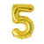 Balon din Folie de Aluminiu, Cifra 5, Culoare Auriu Metalizat, 68 x 53 cm