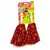 Pompone Majorete „Cheering Squad”, Set de 2 Bucăți, Accesorii Petrecere, Roșu Metalizat