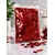 Confeti Glitter Roșu Metalizat din PET, Formă Dreptunghiulară, Dimensiune 5x2 cm
