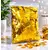 Confeti Glitter Auriu Metalizat din PET, Formă Dreptunghiulară, Dimensiune 5x2 cm