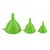 Set 3 Pâlnii Universale din Plastic Rezistent, Dimensiuni Diverse, Verde