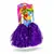 Set 2 Pompoane Majorete, Mov Metalizat, cu Mâner de Plastic, Accesorii Petrecere și Sport