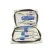 Trusă manichiură cu 9 piese din inox în etui crem cu fermoar auriu