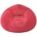 Fotoliu puf gonflabil roșu din PVC flocat, 110×110×85 cm, pentru interior și exterior