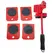 Set scule pentru mutarea mobilei cu 5 piese, role rotative 360°, levier metalic, până la 200 kg