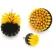 Set perii de curățare pentru bormașină cu peri duri, prindere hexagonală – 3 bucăți