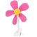 Ventilator mini CONGCHAO Model 399 roz cu design floare și clemă
