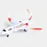 Avion pasageri cu telecomandă G750, jucărie RC cu lumini, scară 1:92, model realist