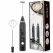 Mixer electric pentru lapte și ouă cu acumulator USB, 2 capete, 3 trepte de viteză, negru