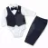 Set 4 Costume Elegante pentru Bebeluși Băieți, 4 Piese, Culoare Bleumarin – 6–18 luni