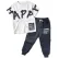 Set 6 Compleuri Subțiri pentru Băieți, 2 Piese, Tricou + Pantaloni, Culoare Negru, 5–14 ani