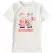 Tricou fete alb cu imprimeu Best Labubu, bumbac cu licra, Italia, mărimi 4–14 ani