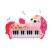 Orgă Muzicală Interactivă "Magic Unicorn", Roz, cu Multiple Funcții, Melodii și Efecte Luminoase