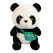 Ursuleț panda din pluș cu gentuță decorativă