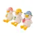 Rață de Pluș cu Pălărie și Accesoriu Elegant, Material Extra-Moale, Design Vesel, Înălțime 25 cm, Multicolor