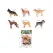 Set 6 Figurine Câini de Rasă, Detalii Realiste, Ideale pentru Colecționari și Jocuri de Rol, Dimensiuni 5-7 cm, Multicolor