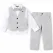 Costum elegant băiat gri 4 piese 5–8 ani set complet