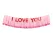 Banner Decorativ „I Love You” pentru Valentine's Day sau Aniversări, Dimensiuni 150 cm x 30 cm