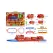 Set Trenuleț Fire Rescue cu Locomotivă, 3 Vagoane de Intervenție și Șină Circulară, Lungime Traseu 75 cm