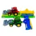 Tractor de Jucărie cu Cupă Mobilă și Remorcă Detasabilă, Utilaj de Transport și Încărcare, 35 cm