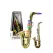 Saxofon de Jucărie Interactiv pentru Copii, Instrument Muzical cu Clape Colorate și Efecte Sonore