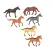 Set 6 Figurine Caii de Jucărie, Colecție de Animale de Fermă în Diverse Rase și Culori