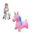 Unicorn Gonflabil din Cauciuc Rezistent, cu Lumini și Muzică, 50 x 60 cm – Roz Magic