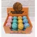 Set 24 Mingi Țopăitoare Premium din Cauciuc Presat, Model Basket, 4.5 cm, Diverse Culori