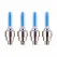 Capace Valve LED Auto Universal, Model Luminos Albastru, Set 4 Bucăți, Compatibil Auto/Moto/Bicicletă